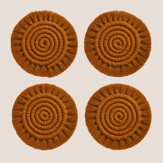 Set of 4 Macrame Coasters