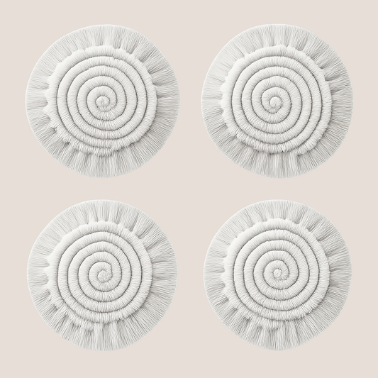 Set of 4 Macrame Coasters